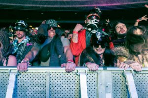 the rail crowd during eptic in cleveland, ohio